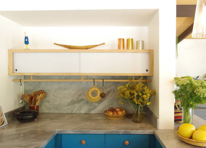 Midcentury cozinha por Bunch projeto