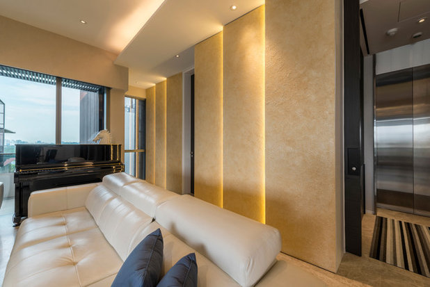 Contemporary Living Room by Neu Konceptz Pte Ltd