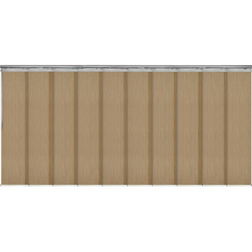 Anders 10-Panel Track Extendable Vertical Blinds 120-218"W