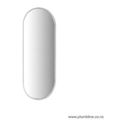 Goccia Wall Mirror 360x900mm White - Bathroom Mirrors
