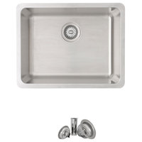 STYLISH 21 inch Single Bowl Undermount and Drop-in Stainless Steel Kitchen Sink