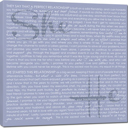 Canvas word art collection by Geezees - Products