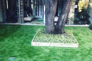 synthetic grass install