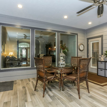 Modern Bath and Family Room Addition with Indoor BBQ Grill