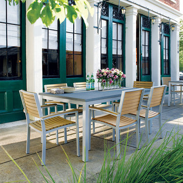 Outdoor Patio Dining Table (63" Graphite Altsone)
