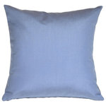 Pillow Decor Ltd. - Pillow Decor - Sunbrella Solid Color Outdoor Pillow, Air Blue, 20" X 20" - These pillows are made with renowned Sunbrella outdoor fabric. Adds a lush touch to your outdoor decor. Mix and match with other pillows in this series, fantastic stripes & solids in fresh, happy colors! *Pillow dimensions always refer to the pillow cover's width and length while lying flat unstuffed and are rounded up to the nearest whole inch.