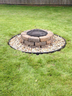 Adding A Firepit On The Patio, Can You Build A Fire Pit On Top Of Concrete Slab