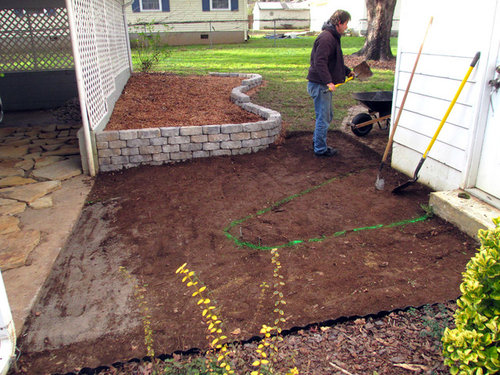 Flagstone Patio On Slope Ruined By Water Runnoff - How To Build A Level Patio On Slope