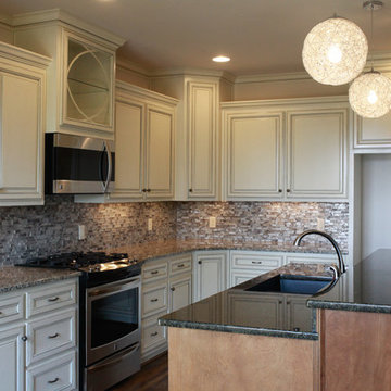 Paint Glazed and Stain Glazed with Rope Molding