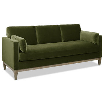 Jennifer Taylor Home Knox 84" Modern Farmhouse Sofa Olive Green