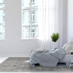 Dynamic Rugs - Cleveland White and Grey Area Rug, 8'x10' - Cleveland is a blend of wool and viscose, handmade in India. It is made with simple and casual geometric designs. The handmade look is evident in these rugs that give a chic twist to the knitted �sweater look� with its pebbled high-low texture. It's soft, versatile, and neutral hues of grey, ivory, and beige. The twisted wool alongside the edges adds and elegant, authentic purely handmade finish.