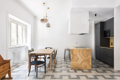Foto di una sala da pranzo minimal