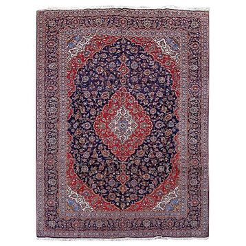 Consigned, Persian Rug, 10'x14', Handmade Wool Kashan