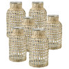 Serene Spaces Living Natural Rattan Wrapped Glass Bottle Vase, Small, Set of 12