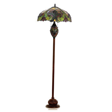Liaison 3-Light Victorian Double Lit Floor Lamp