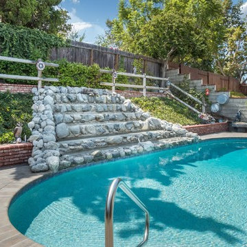 Laguna Hills Pool with Water Fall