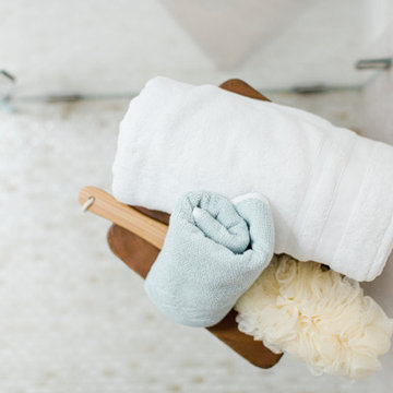 Textured White Bathroom