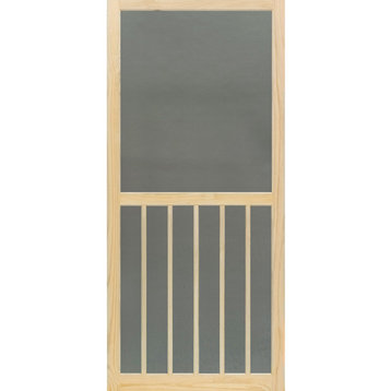 Wood Screen Door, 5-Bar, Stainable, 1"x32"x80"
