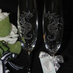 Sea horse Champagne glass - Products