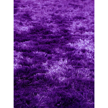 Quirk Purple Shag Rug, 8' Round