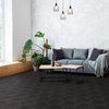 Textile Basic Hex Black Porcelain Floor and Wall Tile