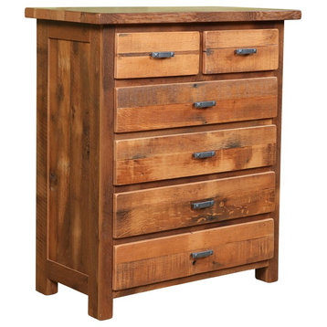 Reclaimed Barn Wood Dresser, 6-Drawer