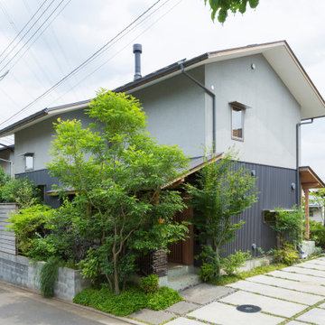 蔵のような外観の街並み