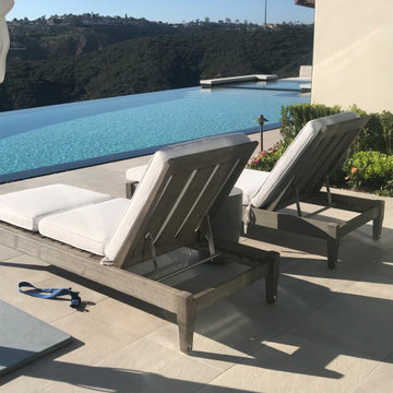 Infinity Pool Back Yard Oasis