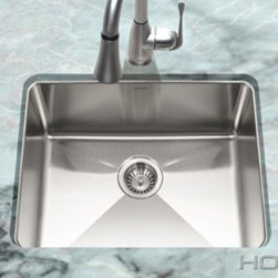 Houzer Nouvelle Series 23" x 18" Undermount Single Bowl NOS-4100 - Kitchen Sinks