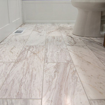 Traditional Style Master Bath With Walk-In Shower & Stand Alone Tub