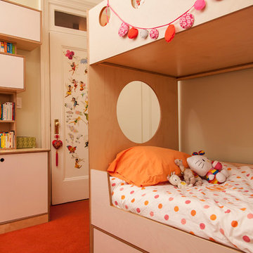 Brooklyn Heights; Sisters share a storage maximized space
