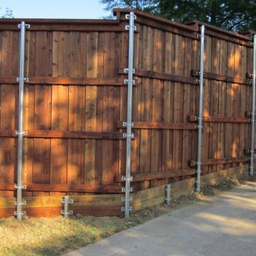 Backyard Cap Rail Board On Board Fence