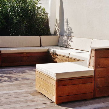 Banquette en Ipé de récupération