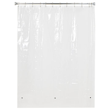 Utopia Alley 72"X72" 4.8G Clear PEVA Shower Curtain Liner with Magnets