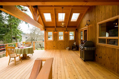 Example of an arts and crafts home design design in Seattle