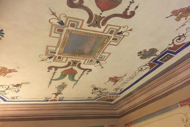 restauro soffitto decorato