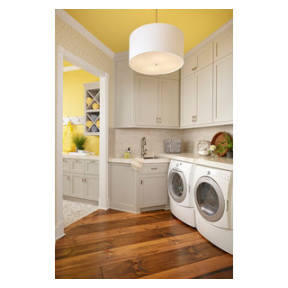 Charming and Chic Woodlands Home - Transitional - Laundry Room ...