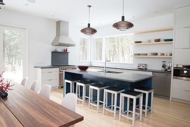 Inspiration for a modern kitchen remodel in Boston