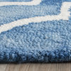 Safavieh Dip Dye Collection DDY538 Rug, Blue/Ivory, 2'3"x6'