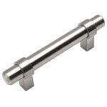 Cosmas - Cosmas 161 Series Solid Metal Satin Nickel European Bar Pulls, 3" Hole-Spacing - Manufacturer: Cosmas
