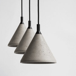 Bentu 'ZHONG' Concrete Pendant Light - Pendant Lighting