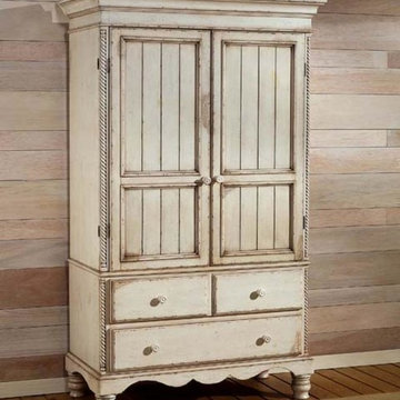 Wilshire Armoire Antique White