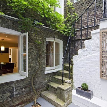 Outdoor below stairs