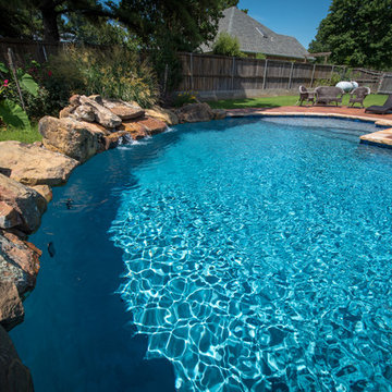 Moss Rock Boulder Coping