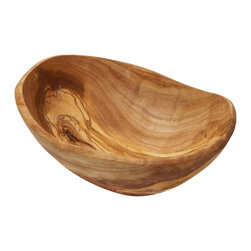 Le Souk Olivique - Olivique Natural Form Oval Bowl, 6" - Decorative Bowls