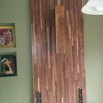 Walnut dining room tilt up table