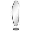 Arlon 70" Tall Irregular Mirror, Matte Black