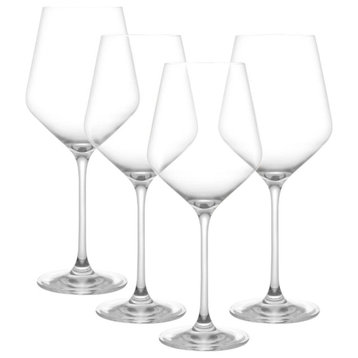 Layla Crystal White Wine Glasses 13.5 oz, Set of 4