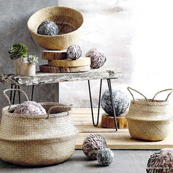 Roost Scalloped Wood Spheres - SKU: A323 - Kitchen Storage And Organization