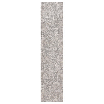 Unique Loom Meghan Finsbury Rug, Gray and Ivory, 2'x9'10" Runner